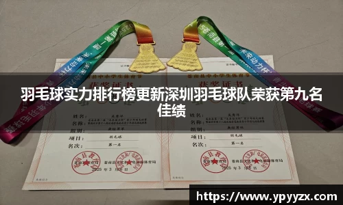 羽毛球实力排行榜更新深圳羽毛球队荣获第九名佳绩